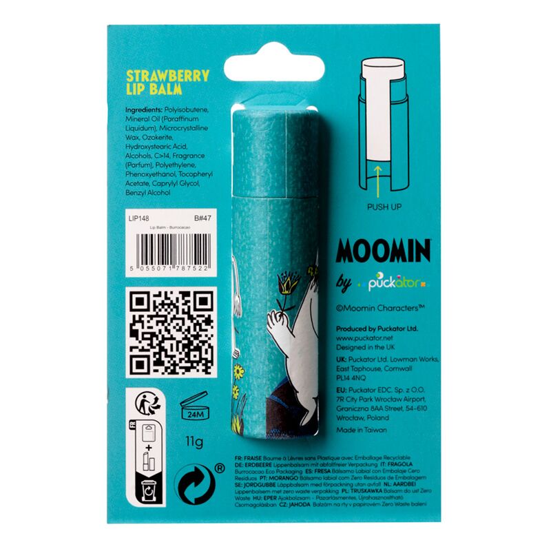 Moomin paberipulgaga huulepalsam