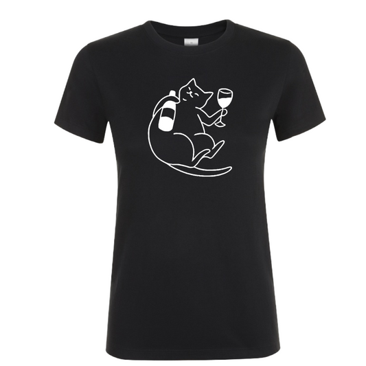 Wine Cat - Naiste t-särk - Regent
