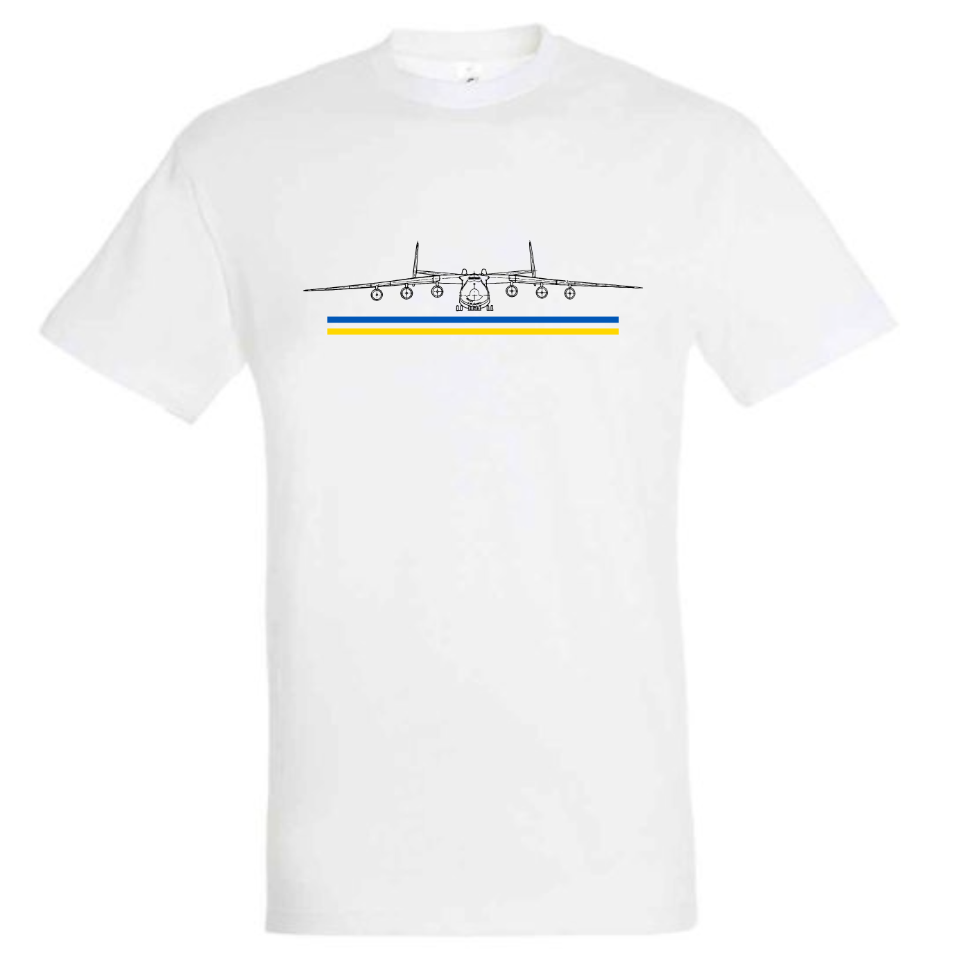 Andonov An-225 koos lipuga - Meeste t-särk - Regent